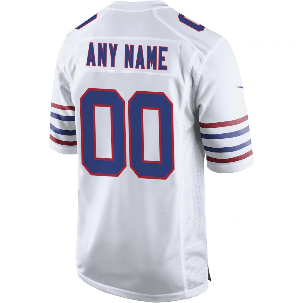 Custom B.Bills White Personalized Stitched Vapor F.U.S.E. Limited Jerseys