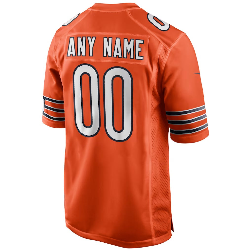 Custom C.Bear Orange Personalized Stitched Vapor F.U.S.E. Limited Jersey